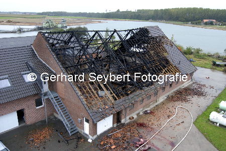 Brand Bauernhof in Weeze Vorselaer
