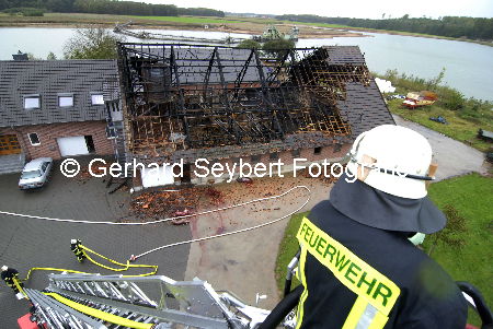 Brand Bauernhof in Weeze Vorselaer
