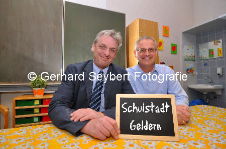 Schulserie Helmut Holla und Thomas Beeker vom Gelderner Schulamt