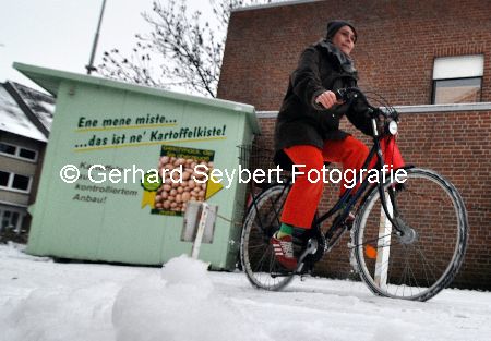 Radfahren bei Schnee in Kevelaer Wetten