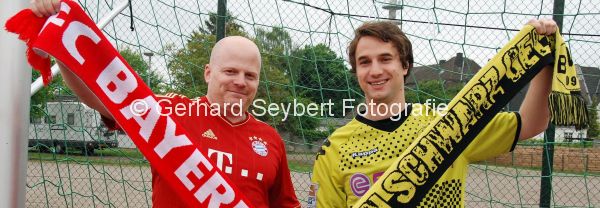 Champions League Duell Georg Roth und Andr Wilmsen