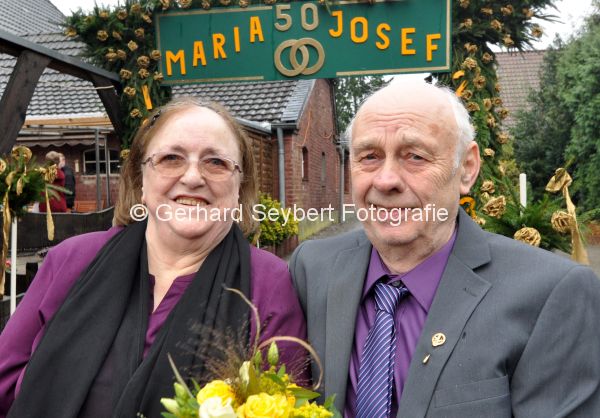 Foto der Eheleute Josef und Maria Winkels zur Goldhochzeit