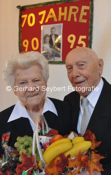 Issum-Sevelen, Gnadenhochzeit (70 Ehejahre) Hedwig und Theodor Rll