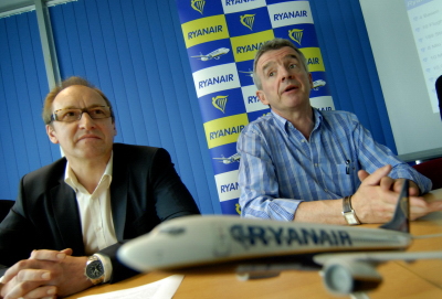 Pressekonferenz Airport Weeze mit Ryanair Chef Michael OLeary.
